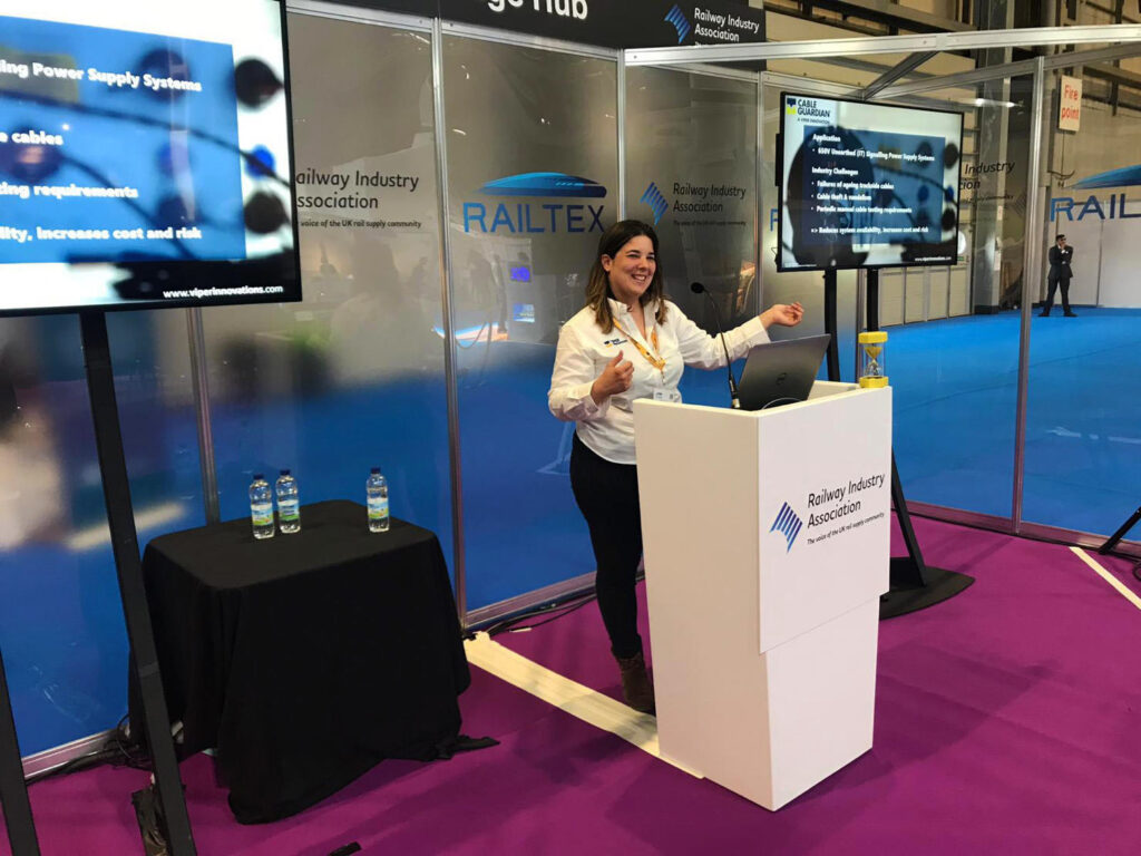 Viper Innovations Exhibits at Railtex 2019